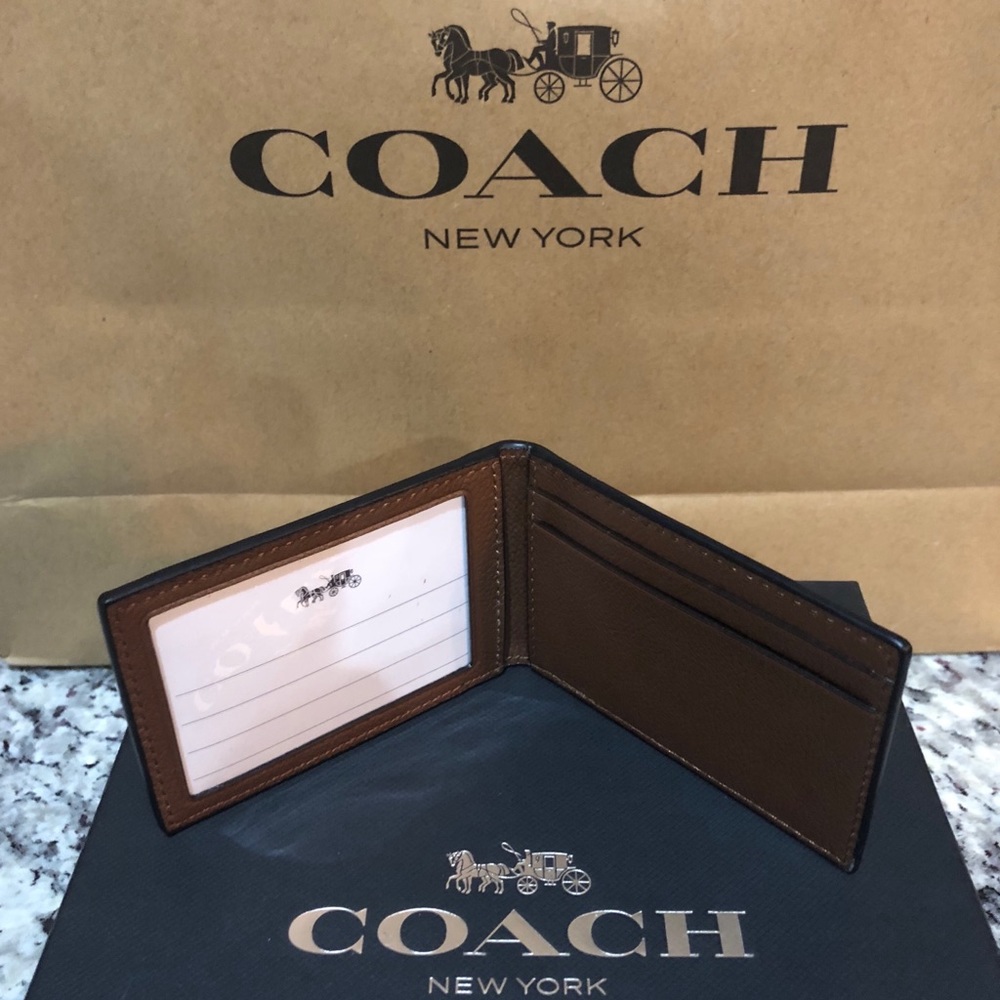 NWT Authentic Coach 3-in-1 Varsity Stripe Wallet - Picture 4 of 7